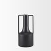 Tovi Small Matte Black Narrow Metal Vase thumbnail 5