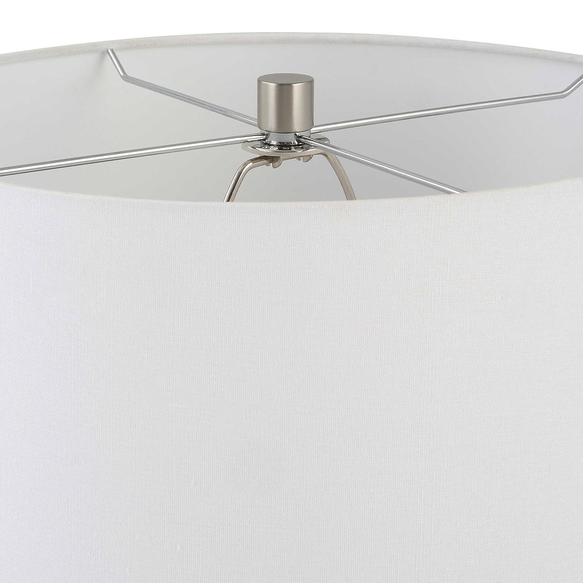 Campa Gray-Blue Table Lamp, by Uttermost, 17" width x 28" height x 17" depth View 8