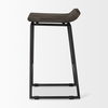 Givens IV 24.25' Seat Height Black Wood Seat Black Frame Stool thumbnail 4