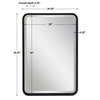 Croften Black Vanity Mirror, by Uttermost, 1'8.25" width x 2'6.25" height x 2.25" depth thumbnail 3
