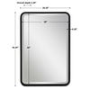 Croften Black Vanity Mirror thumbnail 2