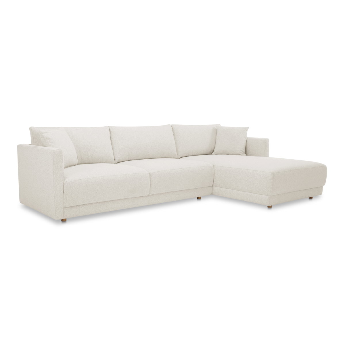 Bryn Sectional Right Oyster, Sectional Sofa by Moe's Home, 115.5" width x 31.5" height x 70.5" depth View 2