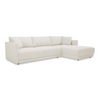 Bryn Sectional Right Oyster, Sectional Sofa by Moe's Home, 115.5" width x 31.5" height x 70.5" depth thumbnail 2