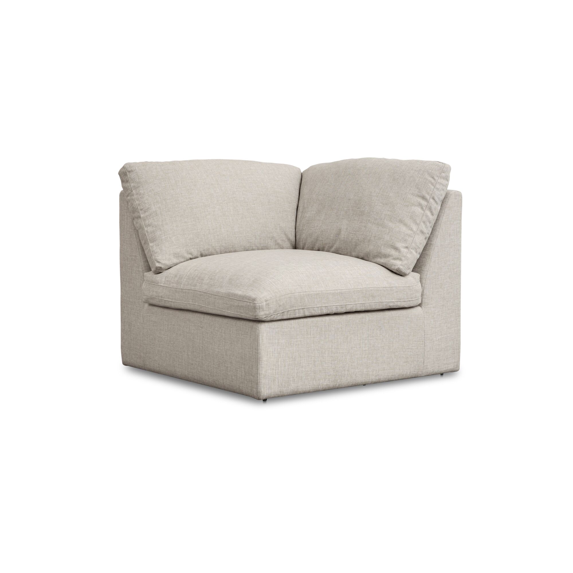 Miles Outdoor Corner Speckled Light Grey, Sectional Sofa by Moe's Home, 40" width x 35.8" height x 40" depth View 3