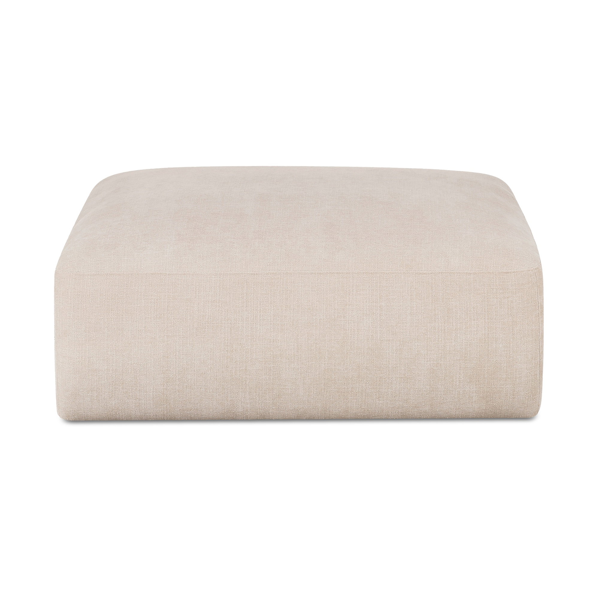 Matina Ottoman Oatmeal, by Moe's Home, 40.9" width x 17.3" height x 40.9" depth View 1