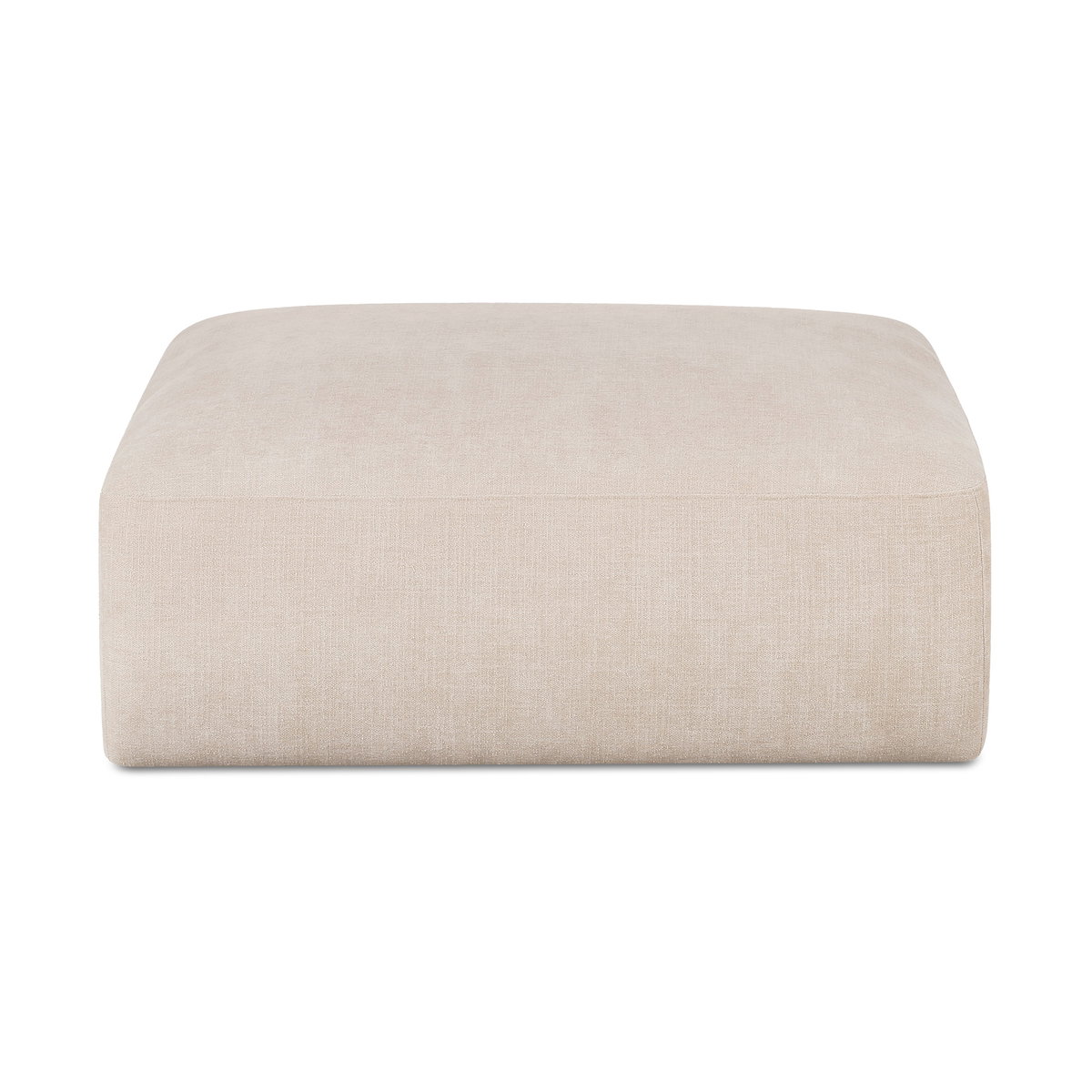Matina Ottoman Oatmeal, by Moe's Home, 40.9" width x 17.3" height x 40.9" depth View 1