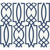 Large Lattice Blue Wallpaper, by York Wall, 27' length x 2'3" width x 0.02" depth thumbnail