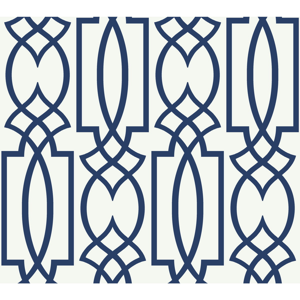 Large Lattice Blue Wallpaper, by York Wall, 27' length x 2'3" width x 0.02" depth
