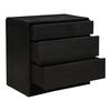 Quinton 3 Drawer Nightstand Black thumbnail 5