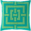 Circles & Squares Accent Pillow Down, Decorative Pillow by Surya, 20" length x 20" width thumbnail