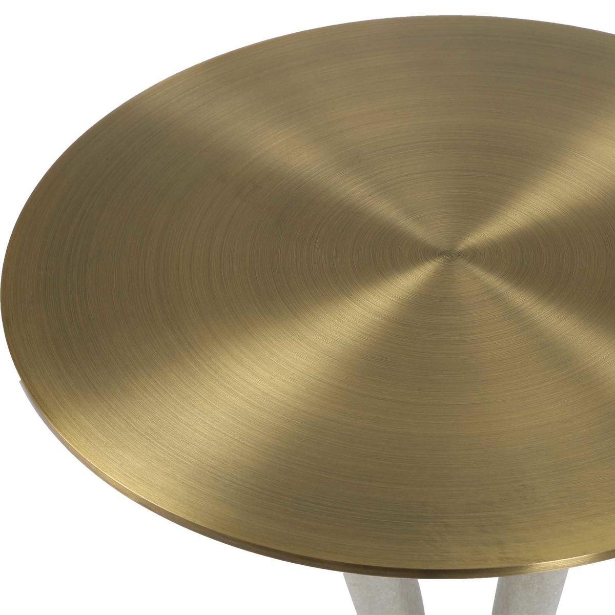 Sonia Modern Brass Accent Table, Side & End Table by Uttermost, 14" width x 23.25" height x 14" depth View 6