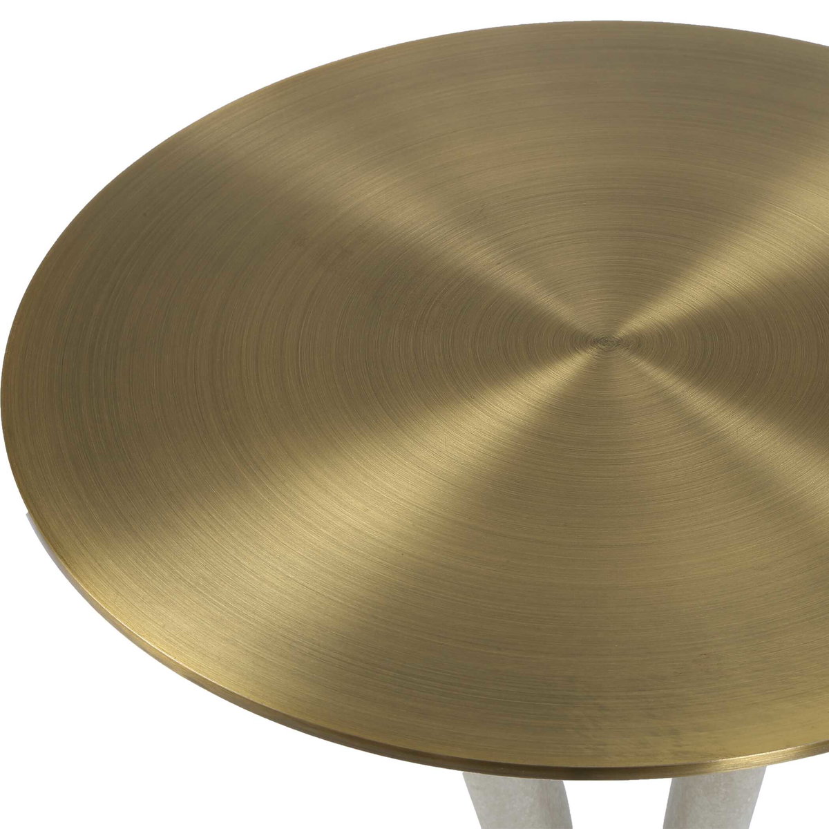 Sonia Modern Brass Accent Table, Side & End Table by Uttermost, 14" width x 23.25" height x 14" depth View 6