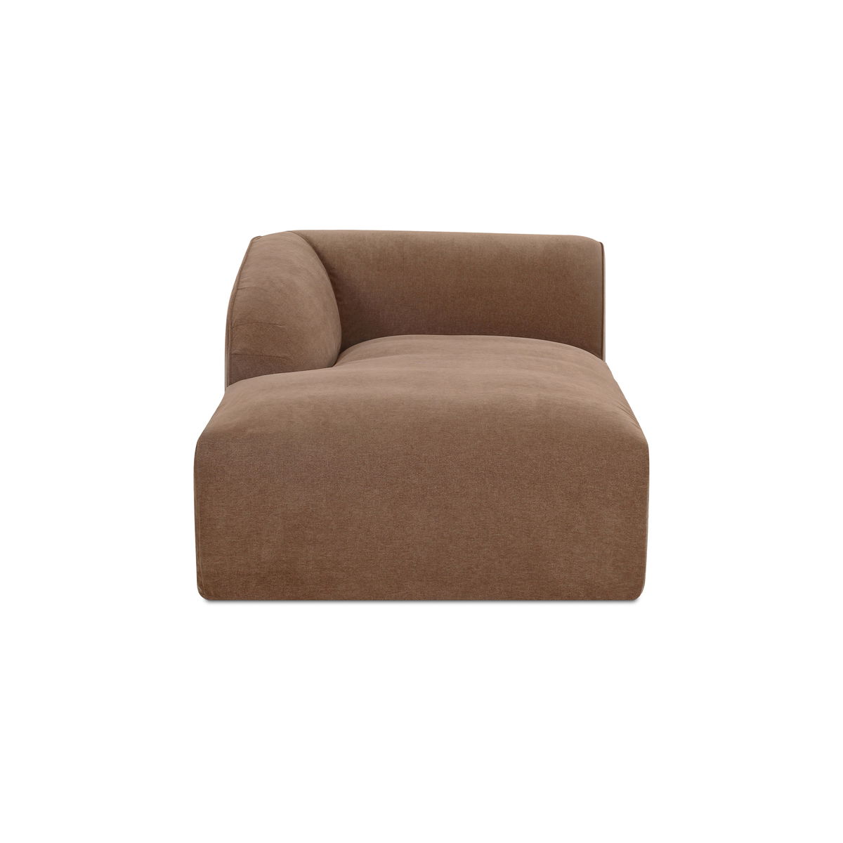 Isla Left Arm Facing Chaise Mocha, Chaise Lounges & Daybed by Moe's Home, 44" width x 29.9" height x 76.3" depth View 1