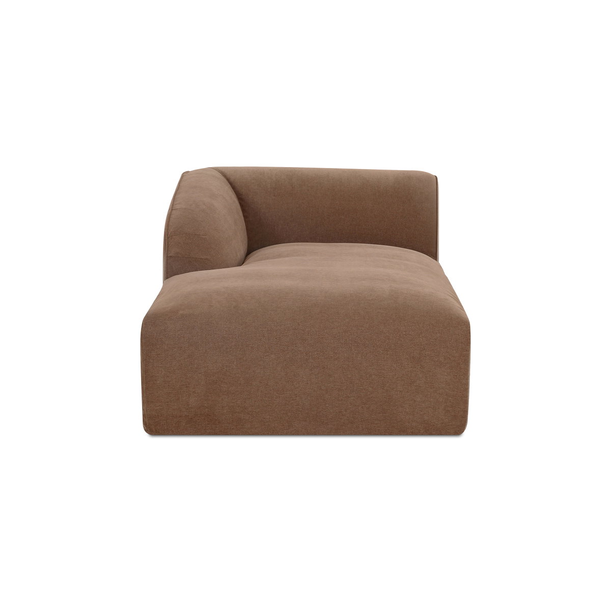 Isla Left Arm Facing Chaise Mocha, Chaise Lounges & Daybed by Moe's Home, 44" width x 29.9" height x 76.3" depth View 1
