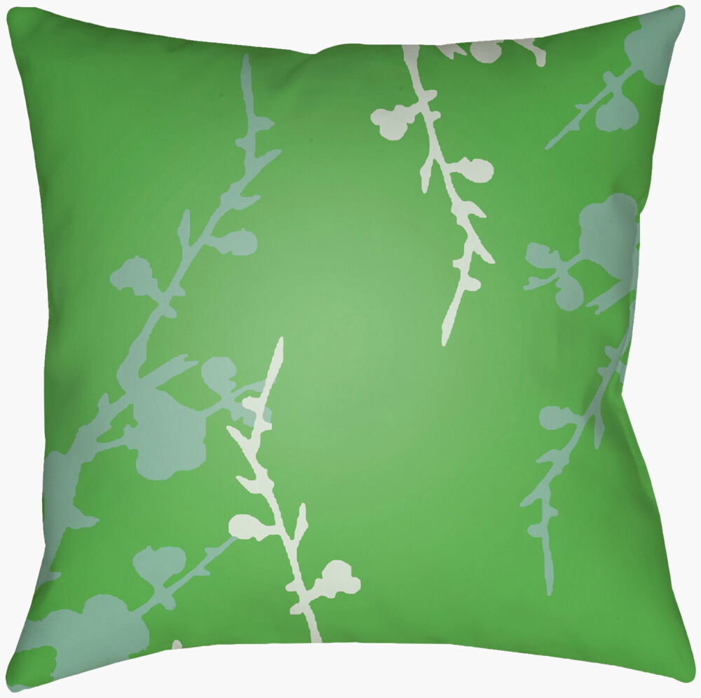 Chinoiserie Floral Accent Pillow, Decorative Pillow by Surya, 18" length x 18" width