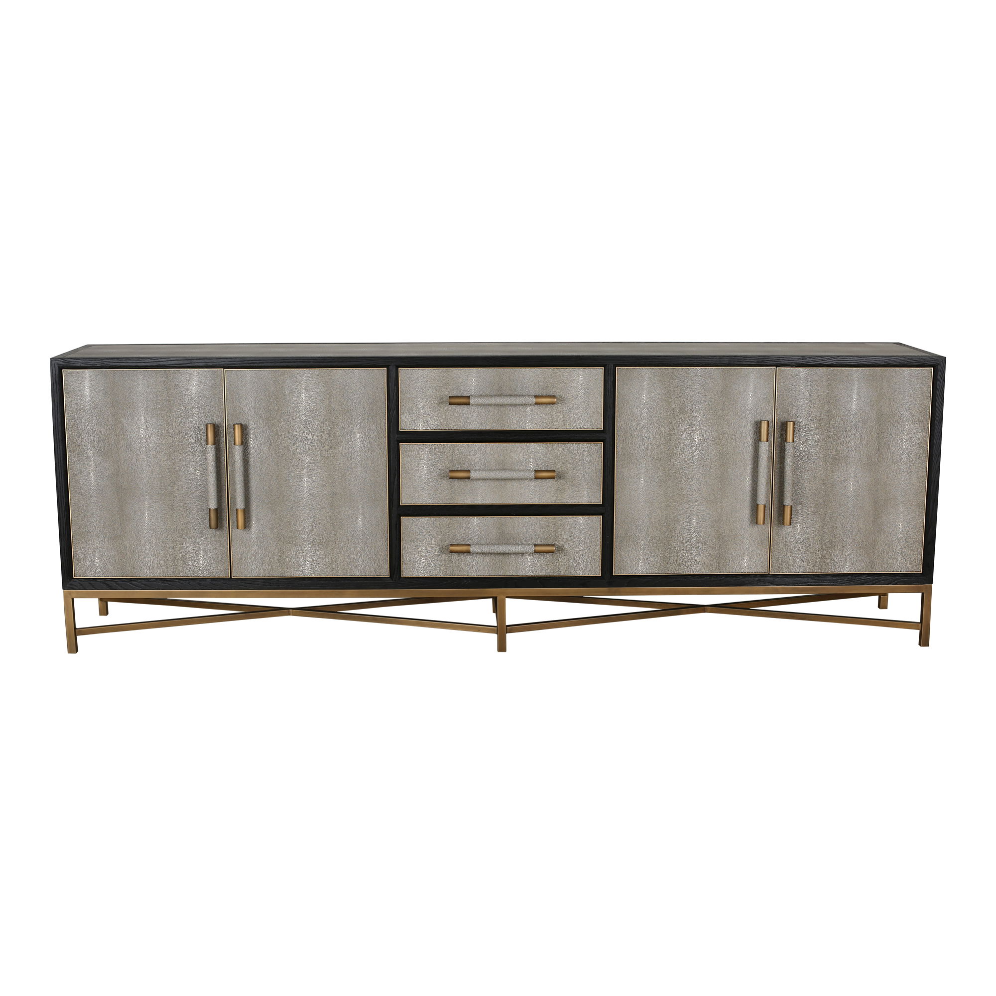 Mako Sideboard Large Grey, Cabinets & Sideboard by Moe's Home, 100" width x 34" height x 18" depth View 1
