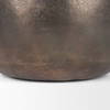 Quade Small Gold Metal Planter, Vase by Mercana, 8.5" length x 8.5" width x 8.5" height thumbnail 10