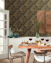Chinoiserie Black & Gold Wallpaper, by York Wall, 27' length x 2'3" width x 0.02" depth thumbnail 2