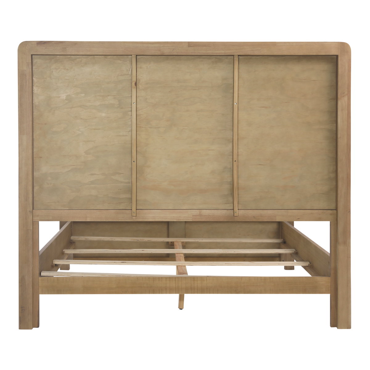 Tricia Bed Queen Natural, by Dovetail, 68" width x 59" height x 86.5" depth View 5