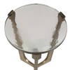 Bohdi Outdoor Brass Accent Table, Outdoor Table by Uttermost, 1'3" width x 1'10" height x 1'3" depth thumbnail 5
