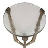 Bohdi Outdoor Brass Accent Table, Outdoor Table by Uttermost, 1'3" width x 1'10" height x 1'3" depth thumbnail 5