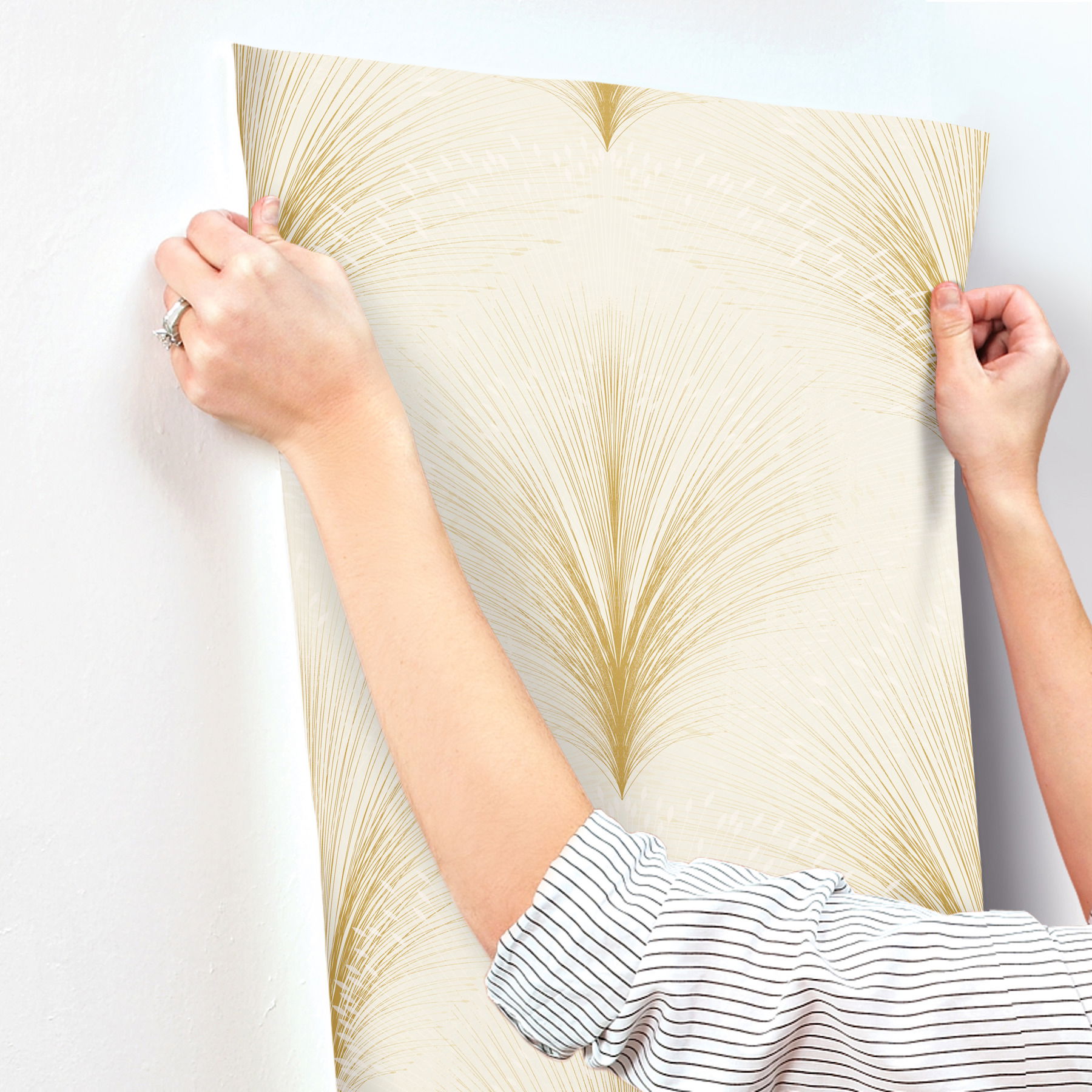 Papyrus Plume Beige Wallpaper large image 