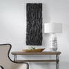 Gathered Teak Black Wood Wall Decor, Art by Uttermost, 19" width x 49" height x 3.5" depth thumbnail 2