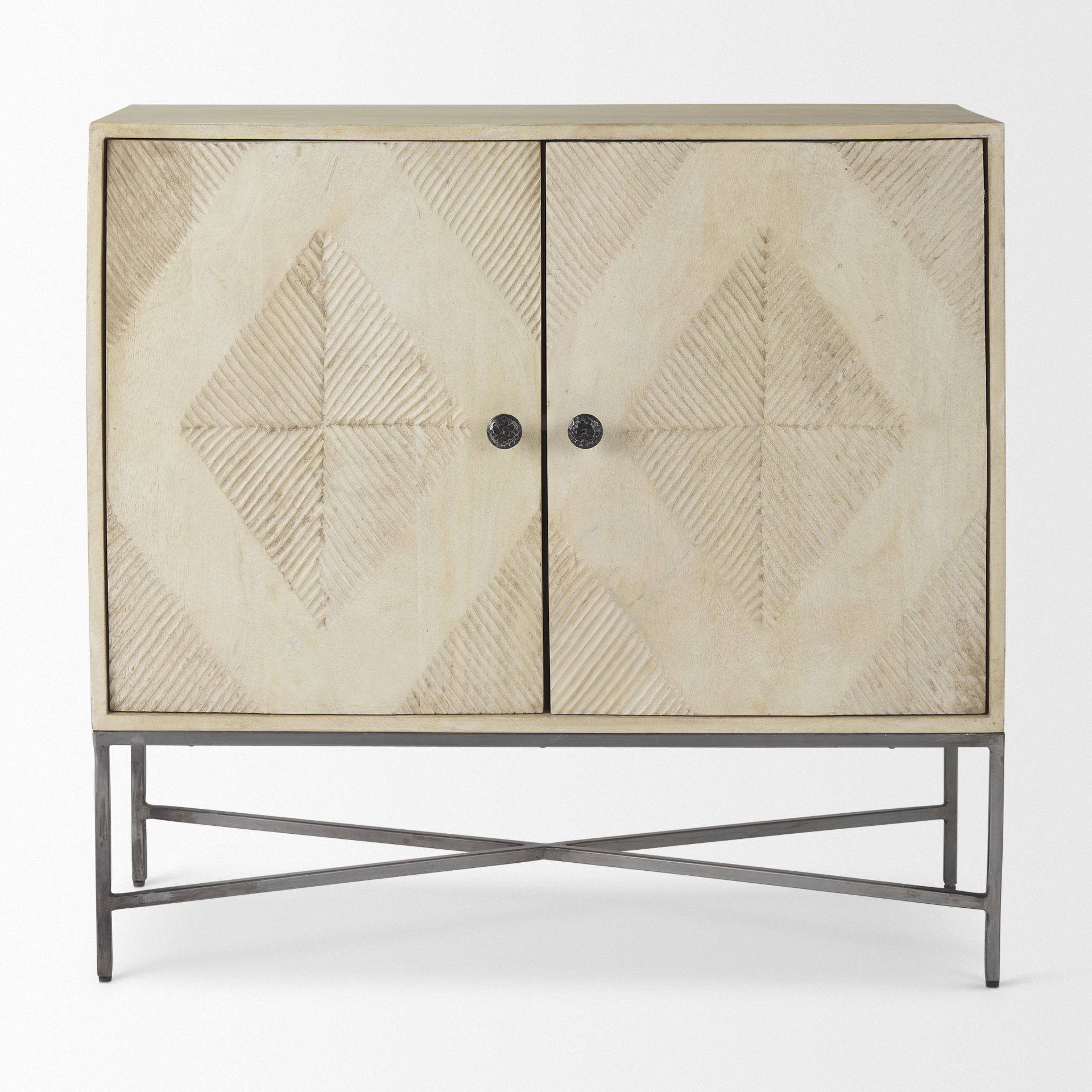 Hogarth  2 Door Blonde Wood Accent Cabinet large image 