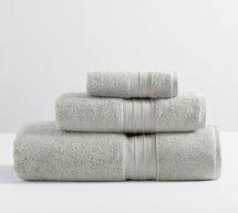 Online Designer Bathroom Hydrocotton Organic Bath/Hand/Washcloth, Gray ,Mist Set of 3