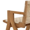 Mesa Outdoor Dining Chair Cream, by Dovetail, 22.8" width x 33.15" height x 24.4" depth thumbnail 6