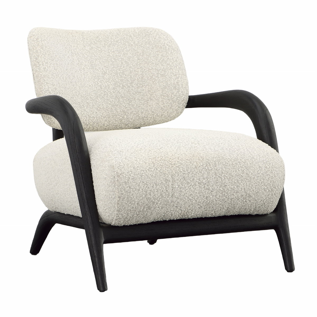 Arcona Occasional Chair Ivory, Accent Chair by Dovetail, 29.72" width x 30.04" height x 31.2" depth View 1