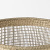 Bowie  (Set of 3) Medium Brown Seagrass Round Basket with Handles, Bins & Basket by Mercana, 19.69" length x 19.69" width x 19.69" height thumbnail 6