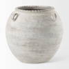 Misha  Cream Ceramic Floor Vase, by Mercana, 25.2" length x 25.2" width x 22.44" height thumbnail 3