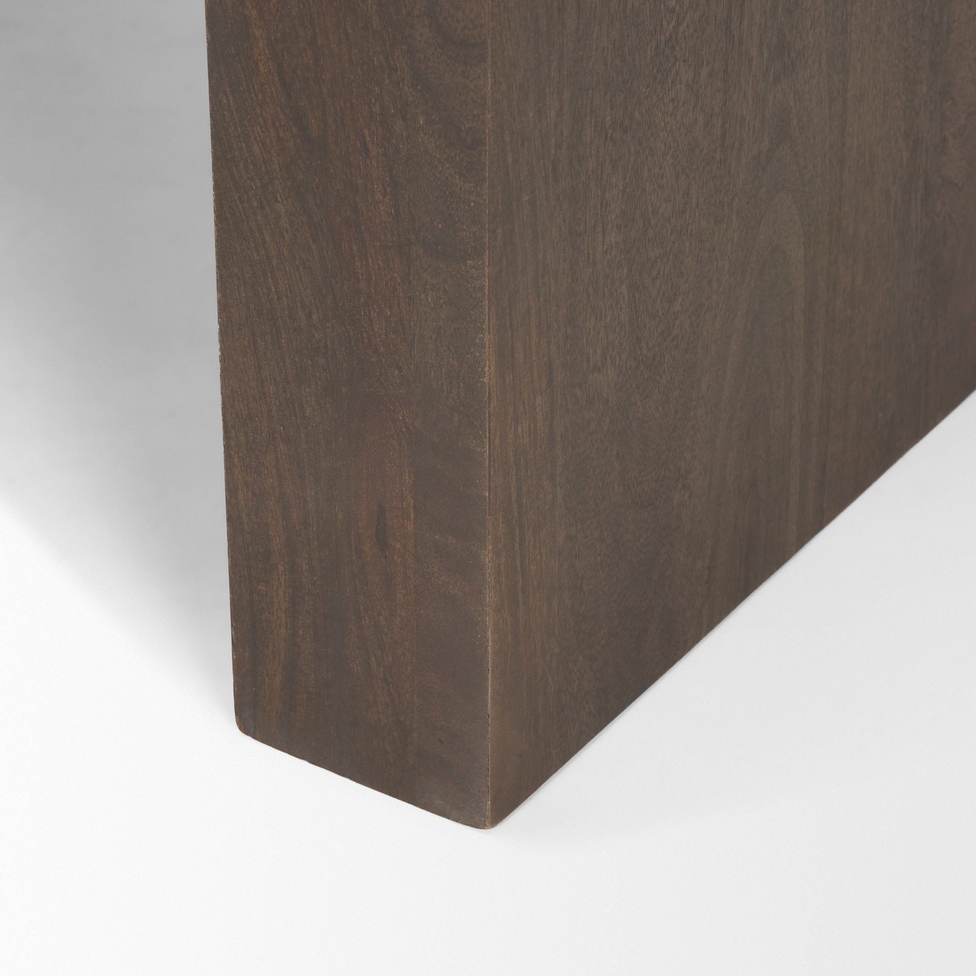 Wesson Dark Brown Wood Accent Table, Side & End Table by Mercana, 23" length x 22" width x 22" height View 9