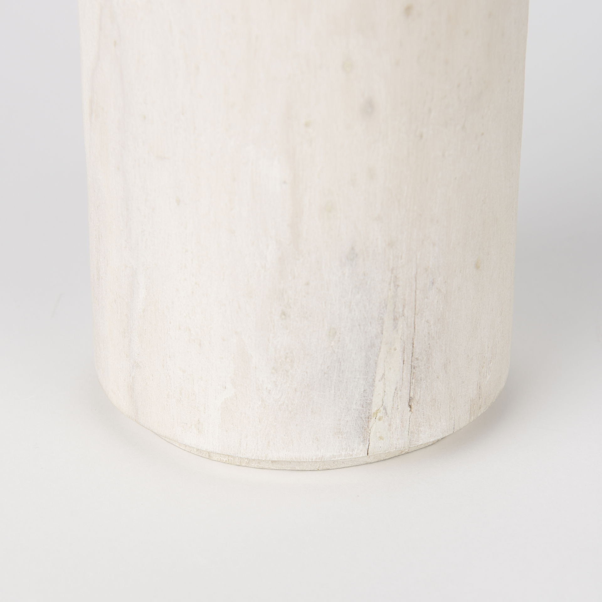 Knox Medium White-Wash Wood Decorative Object, by Mercana, 4.5" length x 4.5" width x 10" height View 7