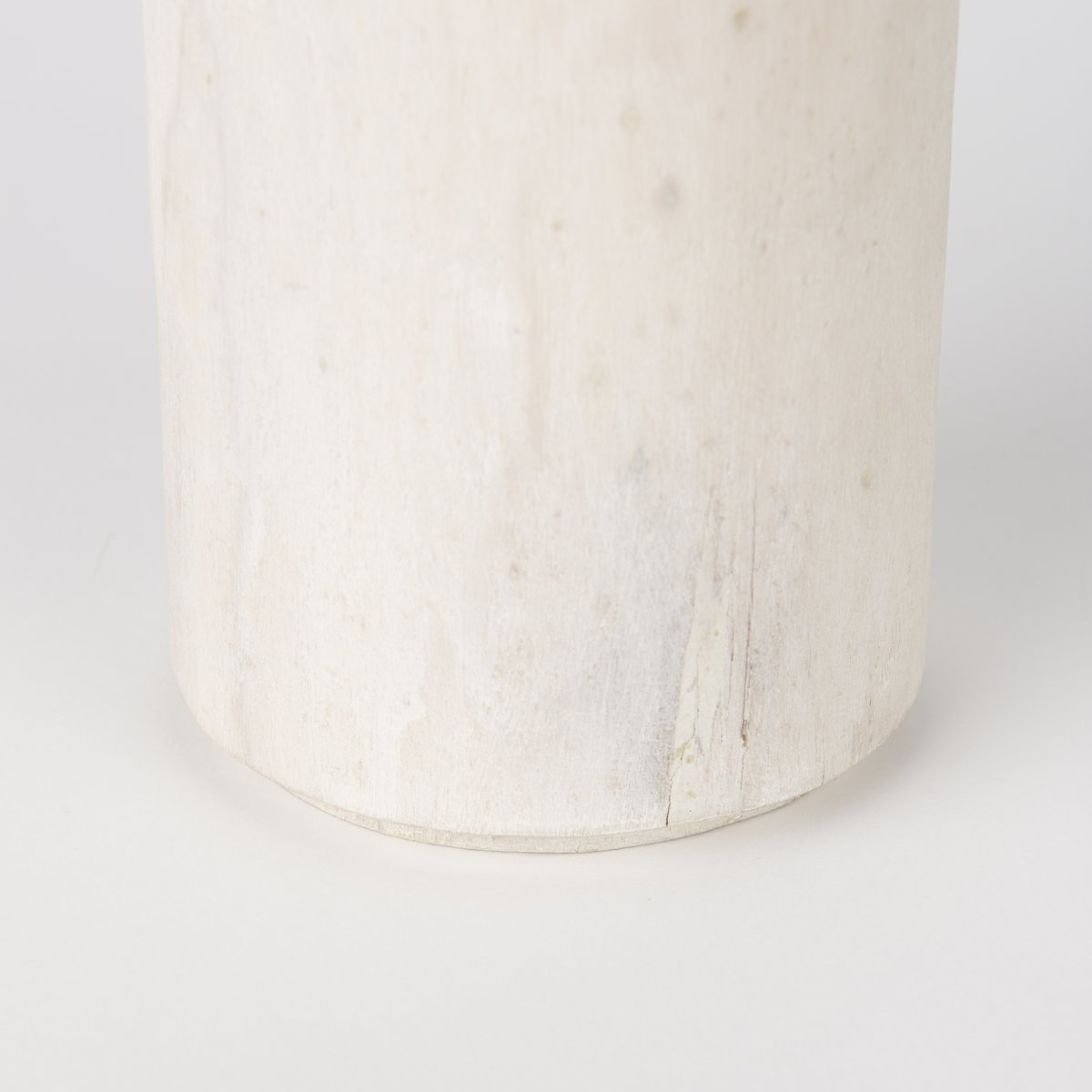 Knox Medium White-Wash Wood Decorative Object, by Mercana, 4.5" length x 4.5" width x 10" height View 7