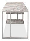 Open Desk With Shelves, Marble Top, by Sarreid, 62" length x 26" width x 29" height thumbnail 10