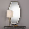 Savion Gold Octagon Mirror, by Uttermost, 24" width x 46" height x 1.5" depth thumbnail 5