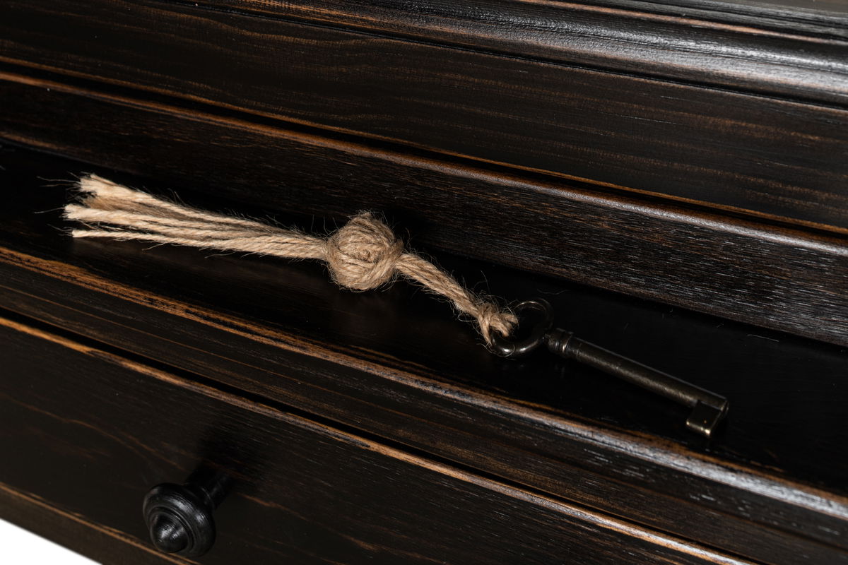 Beacon Hill Display Case  Ebony, by Sarreid, 1'5" length x 7'4" width x 7'1" height View 8