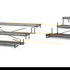 Trey I 80L x 16W Brown Wood and Black Iron Console Table, by Mercana, 80" length x 16" width x 30" height thumbnail 1