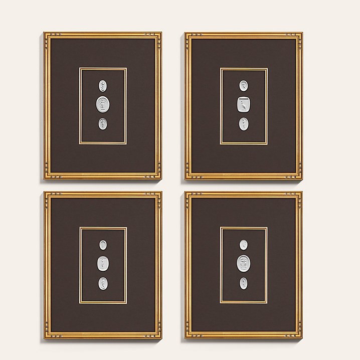 Online Designer Living Room Intaglios in Chocolate Art