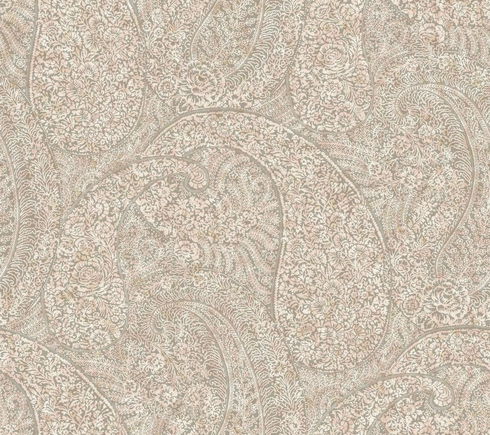 Kashmir Dreams Paisley Pink Wallpaper