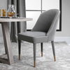 Brie Armless Chair Gray Set Of 2, Accent Chair by Uttermost, 21" width x 36.5" height x 27" depth thumbnail 2