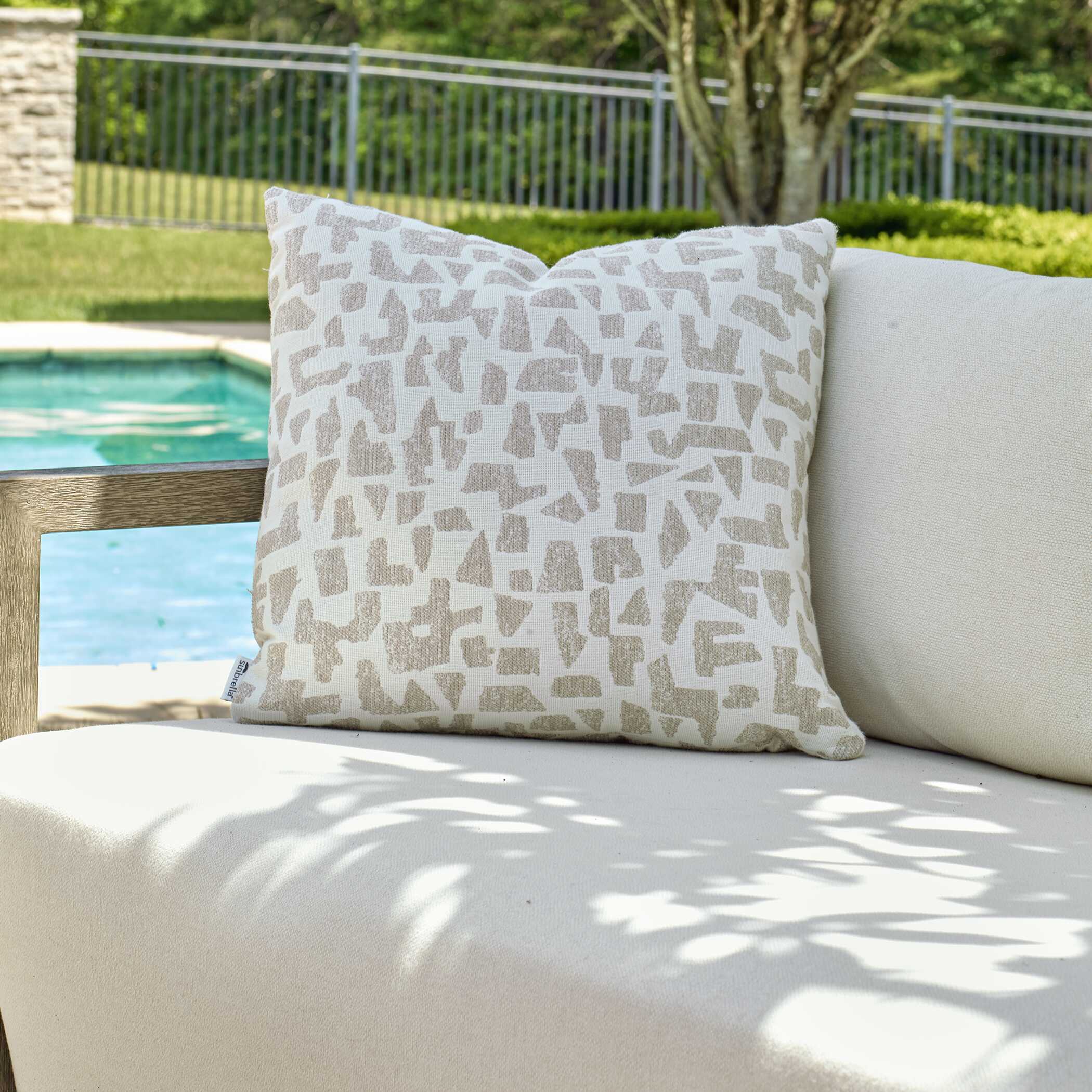 Scatter Abstract Outdoor Pillow large image 