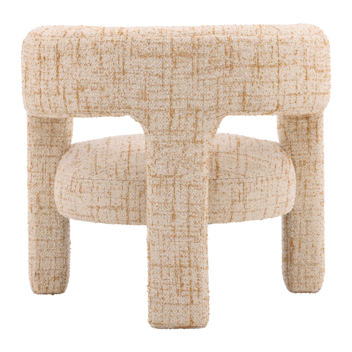 Bowie Occasional Chair Ginger, Accent Chair by Dovetail, 30.71" width x 29.13" height x 26.57" depth View 4