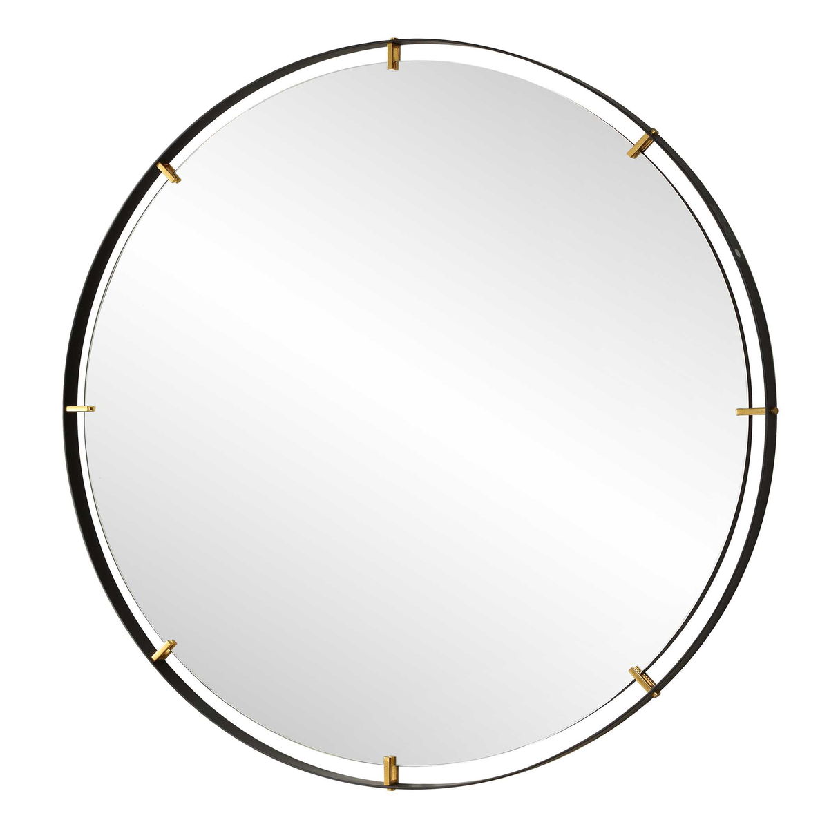 Grand Pendulum Round Mirror, by Uttermost, 72.25" width x 72.25" height x 2" depth View 5