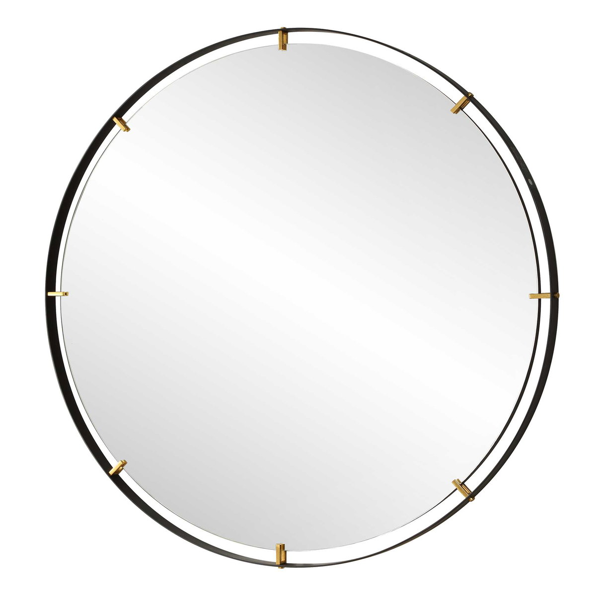 Grand Pendulum Round Mirror, by Uttermost, 72.25" width x 72.25" height x 2" depth View 5