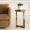 Drew Brass Accent Table, Furniture by Uttermost, 16.12" width x 24" height x 16.12" depth thumbnail 4