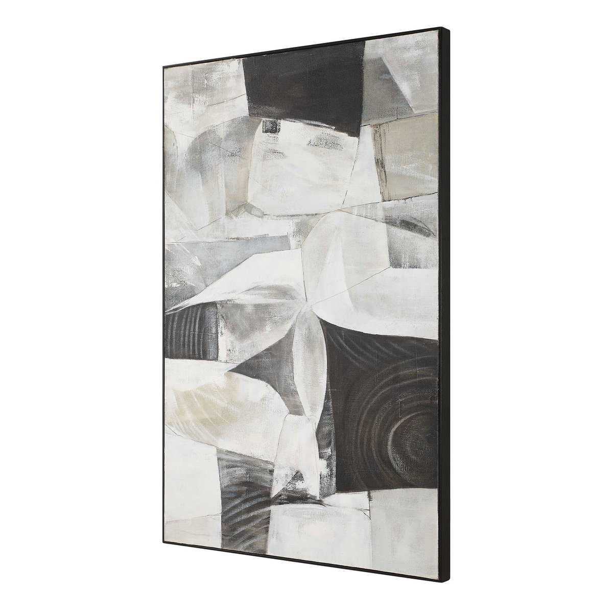 Folding Time Framed Abstract Art, Painting by Uttermost, 40" width x 60" height x 2" depth View 5