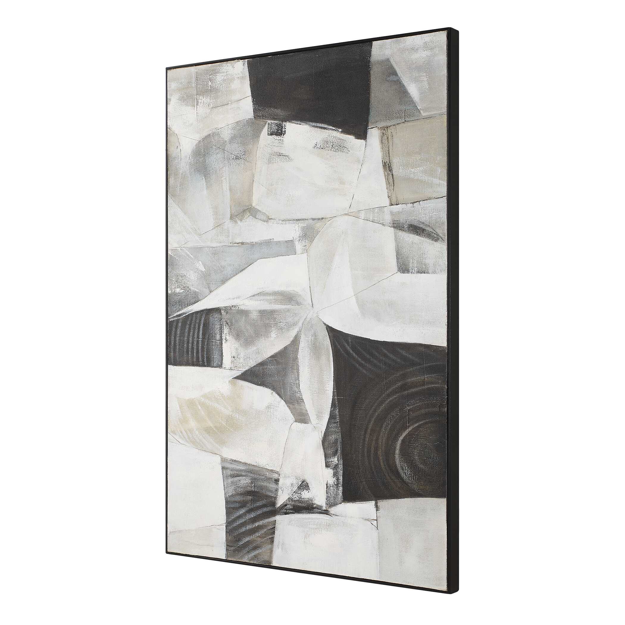 Folding Time Framed Abstract Art large image 